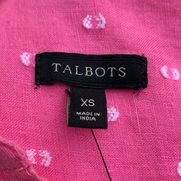 Talbots pink linen popover - Picture 12 of 13